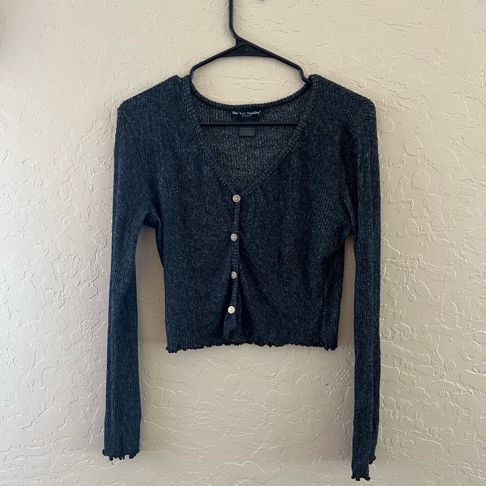 basic ribbed long sleeve top